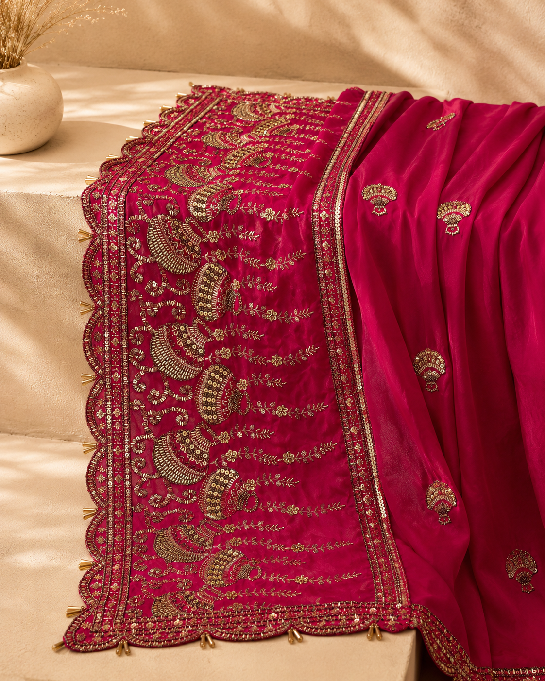 Mangalkaari — The Auspicious Blessing (Petal Pink)