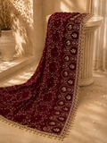 Amaanat handcrafted Cippi Cutdana Georgette ceremonial dupatta by Heer Saaj
